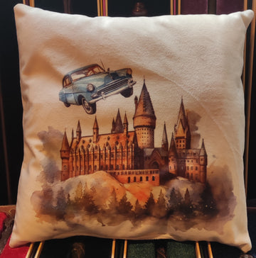 Coussin - Survol du château