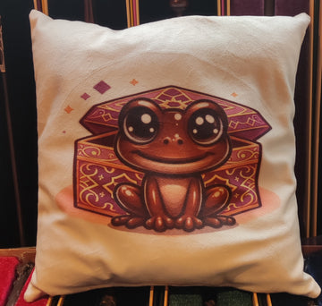 Coussin Grenouille au Chocolat