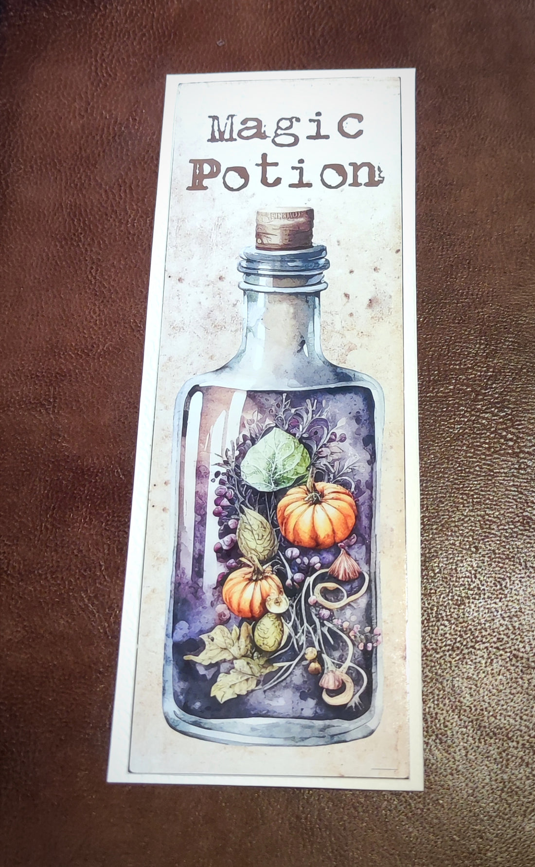 Marque page - Potion citrouille - La Muchette