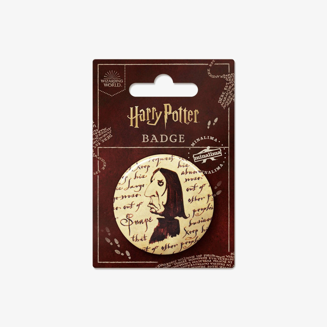 Badge Carte du Maraudeur Harry Potter - Severus Rogue - La Muchette