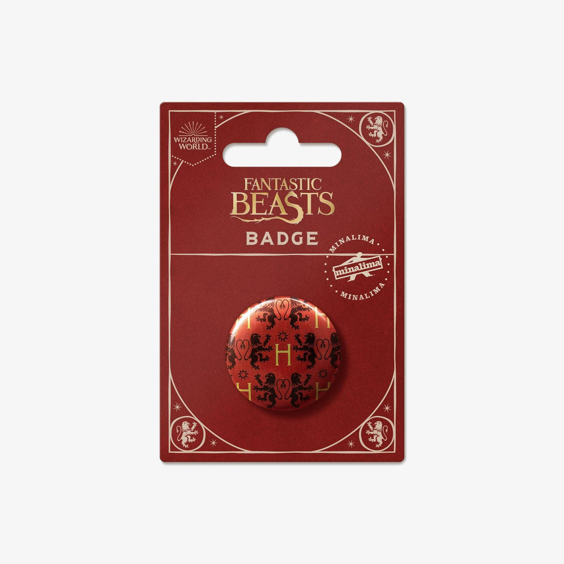 Badge motif Gryffondor - Les Animaux Fantastiques - La Muchette