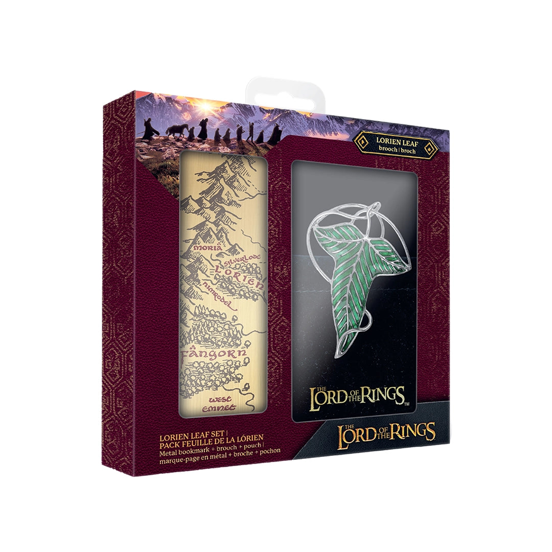 Pack Broche de la Lorien et marque page métal