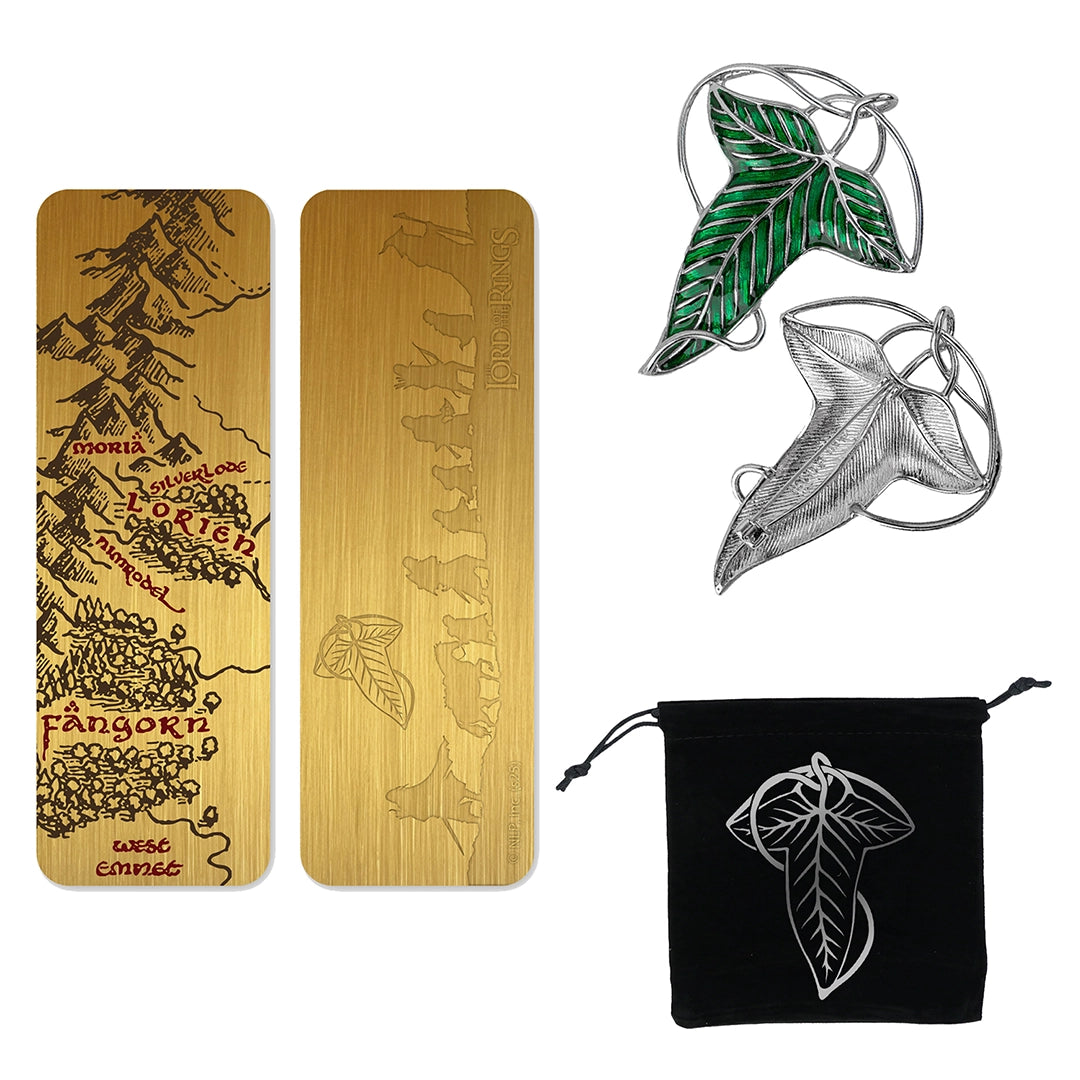 Pack Broche de la Lorien et marque page métal