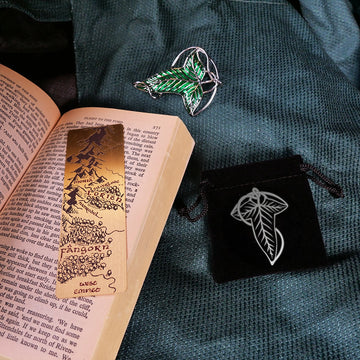 Pack Broche de la Lorien et marque page métal
