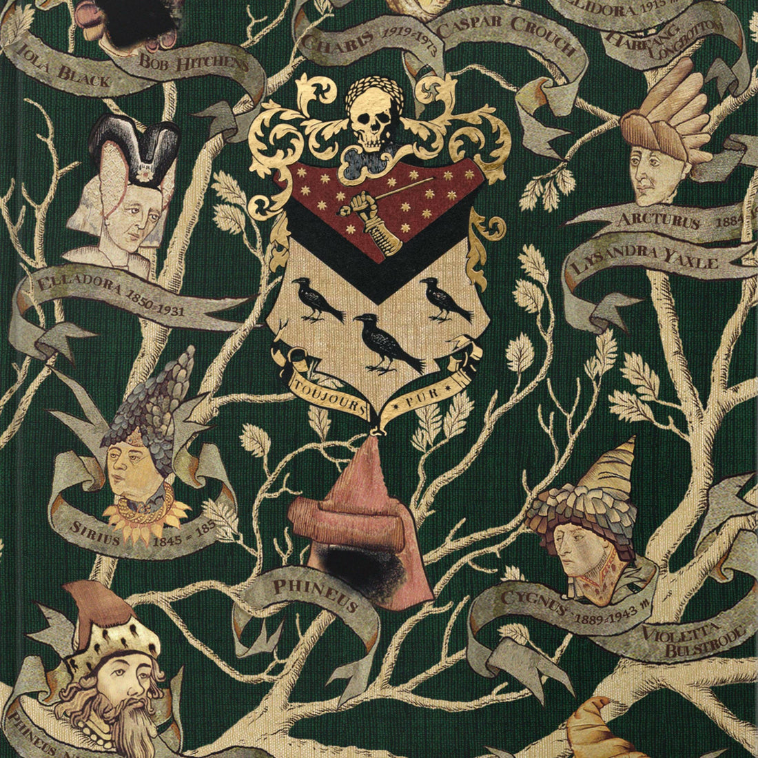 Carnet - Tapisserie Famille Black - La Muchette