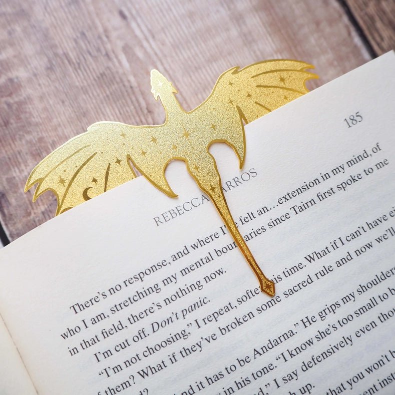 Marque - page doré - Dragon - La Muchette