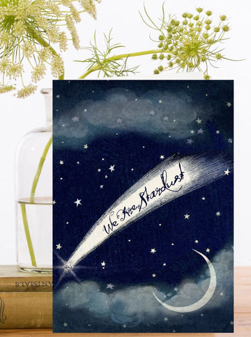 Carte De Voeux Scintillante - We are Stardust - La Muchette