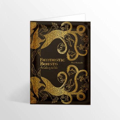 Carte 2 volets Les Animaux Fantastiques - La Muchette