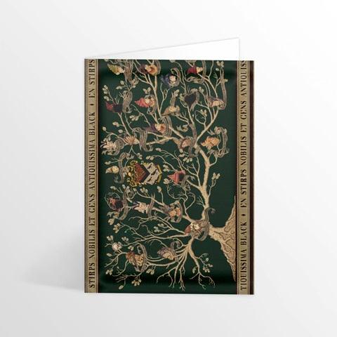 Carte 2 volets Tapisserie famille Black - La Muchette