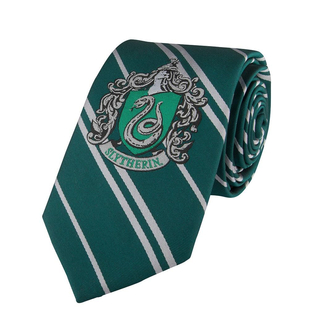 Cravate Serpentard - Logo tissé - Harry Potter - La Muchette