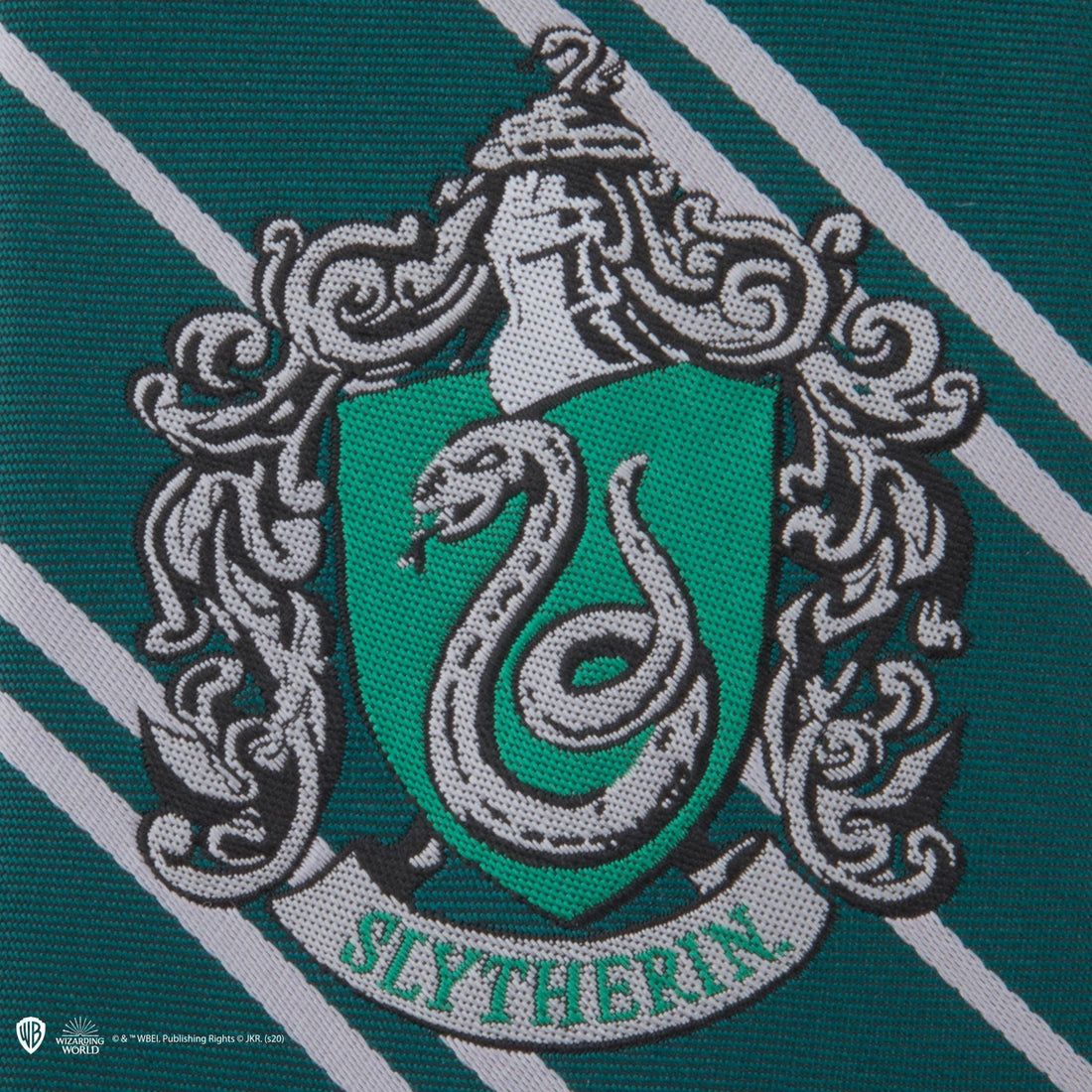 Cravate Serpentard - Logo tissé - Harry Potter - La Muchette