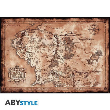 Lord of the Rings - Poster "Carte" roulé filmé (91.5x61) - La Muchette