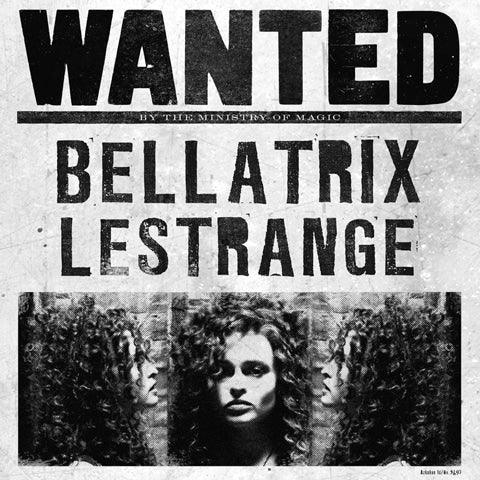Poster - Wanted Bellatrix Lestrange - La Muchette
