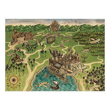 Poudlard Map Poster - La Muchette