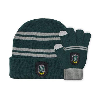 Set Enfant Gants Tactiles & Bonnet - Serpentard - La Muchette