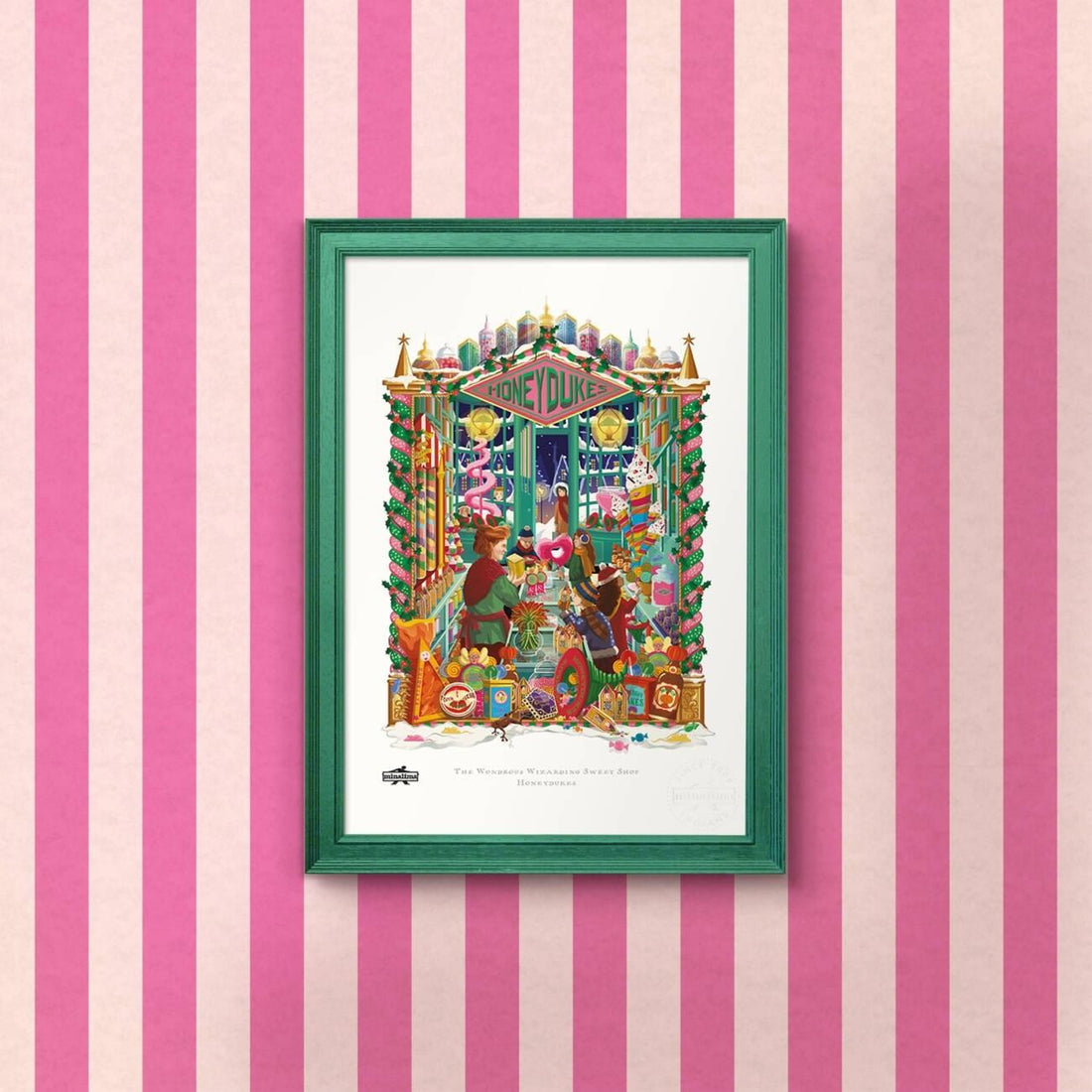 Affiche d'Art "Intérieur de Honeydukes" - Harry Potter x MinaLima (21x30 cm)