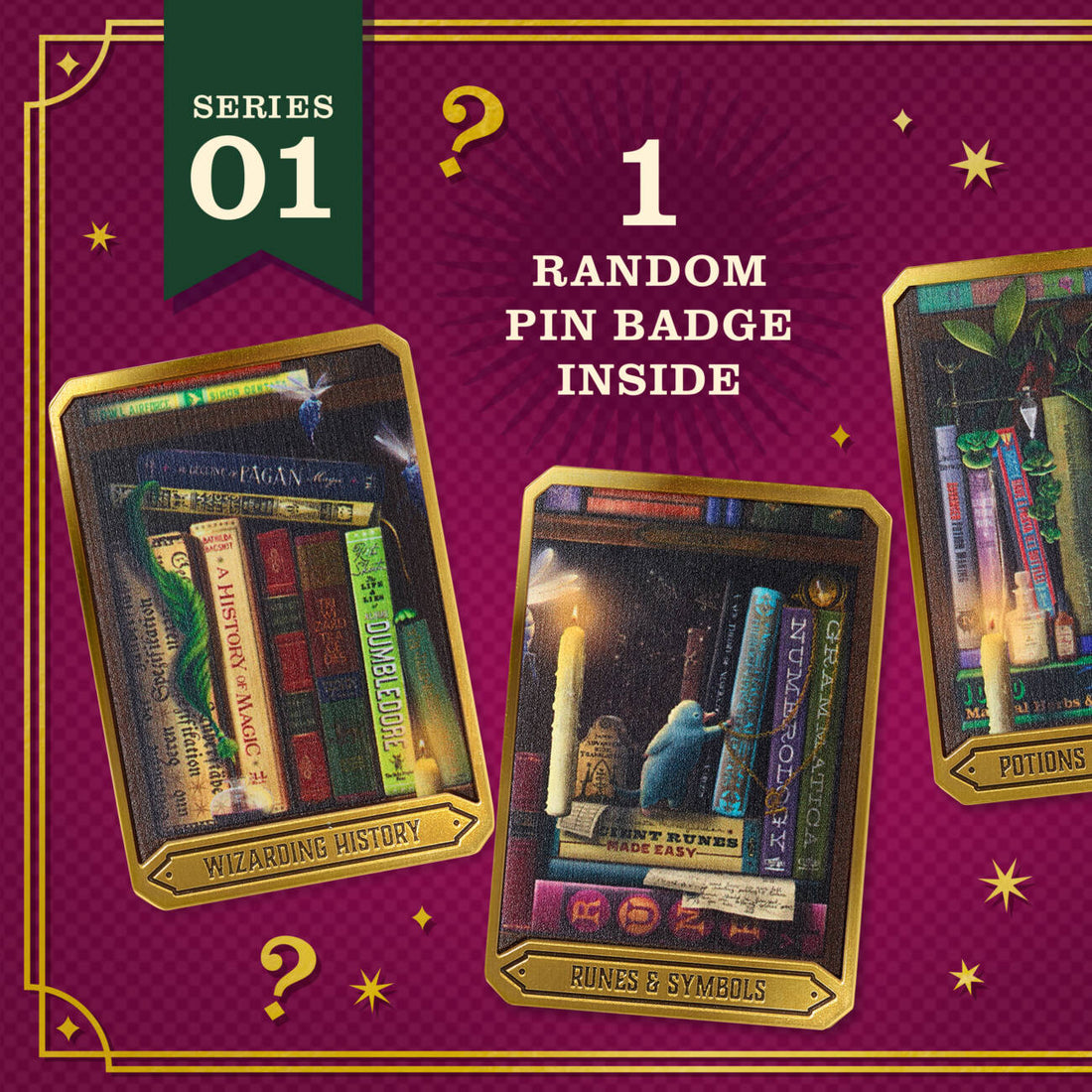 Pin's mystère - Série 01 - Bibliothèque des Sorciers