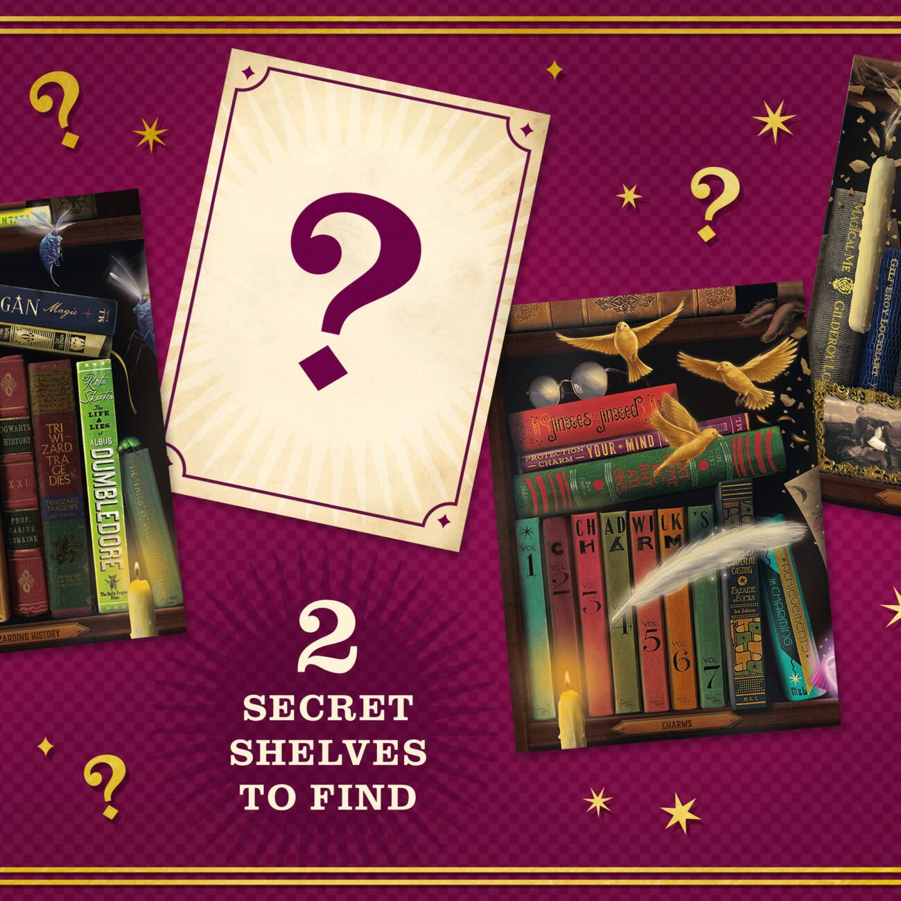 Carte postale mystère - Série 03 - Bibliothèque des Sorciers
