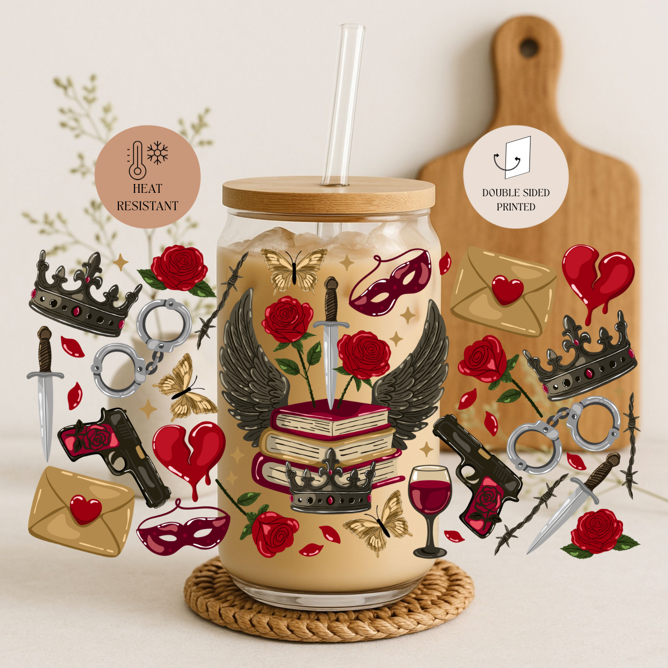 Bouteille avec paille - Dark Romance