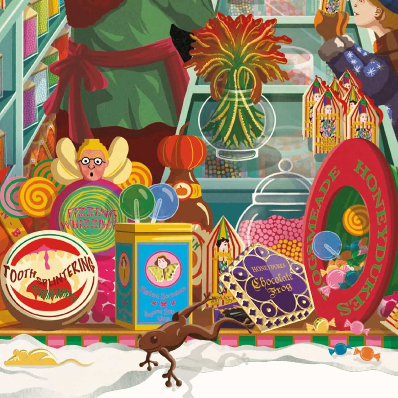 Affiche d'Art "Intérieur de Honeydukes" - Harry Potter x MinaLima (21x30 cm)