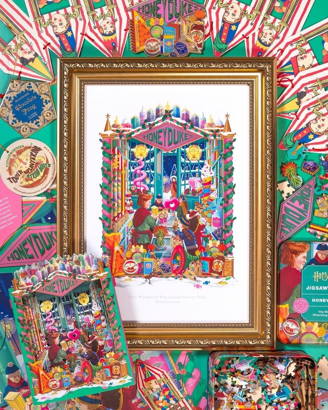 Carte 3D Honeydukes - Harry Potter par MinaLima