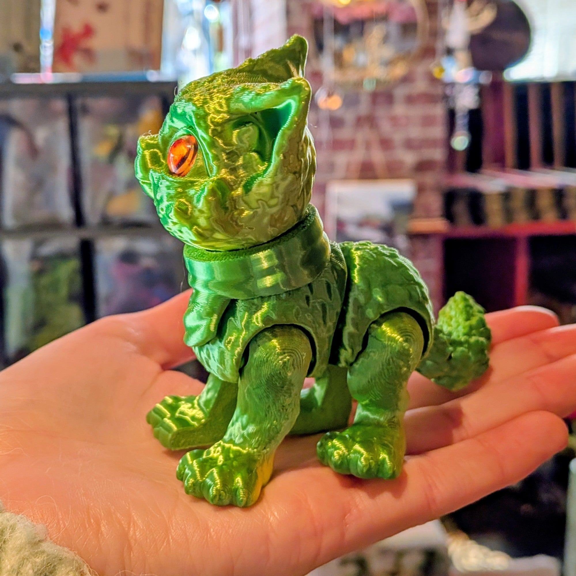 Chat Chapeauté 3D - 11cm