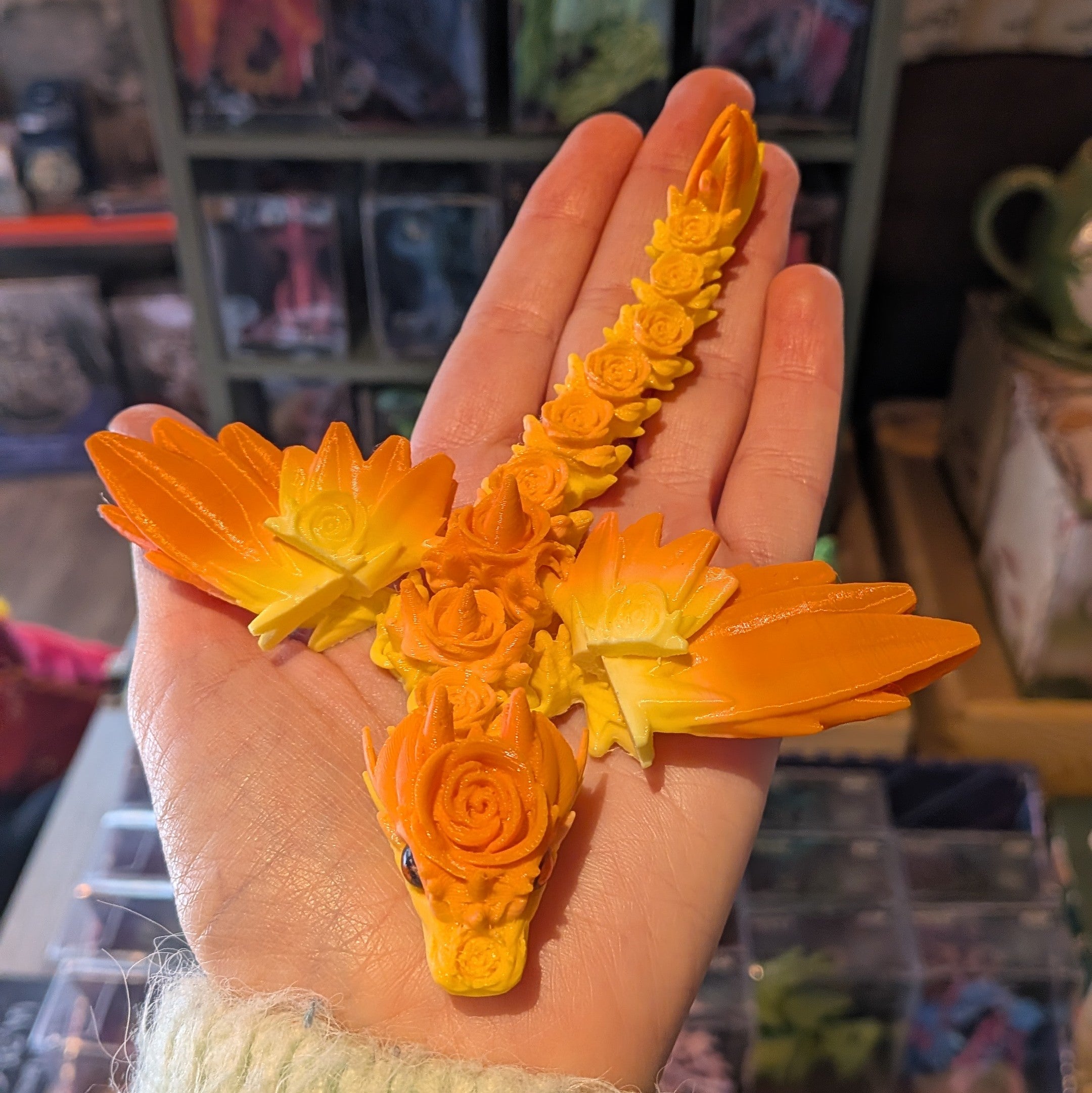 Dragon Fleurs 3D - 15cm