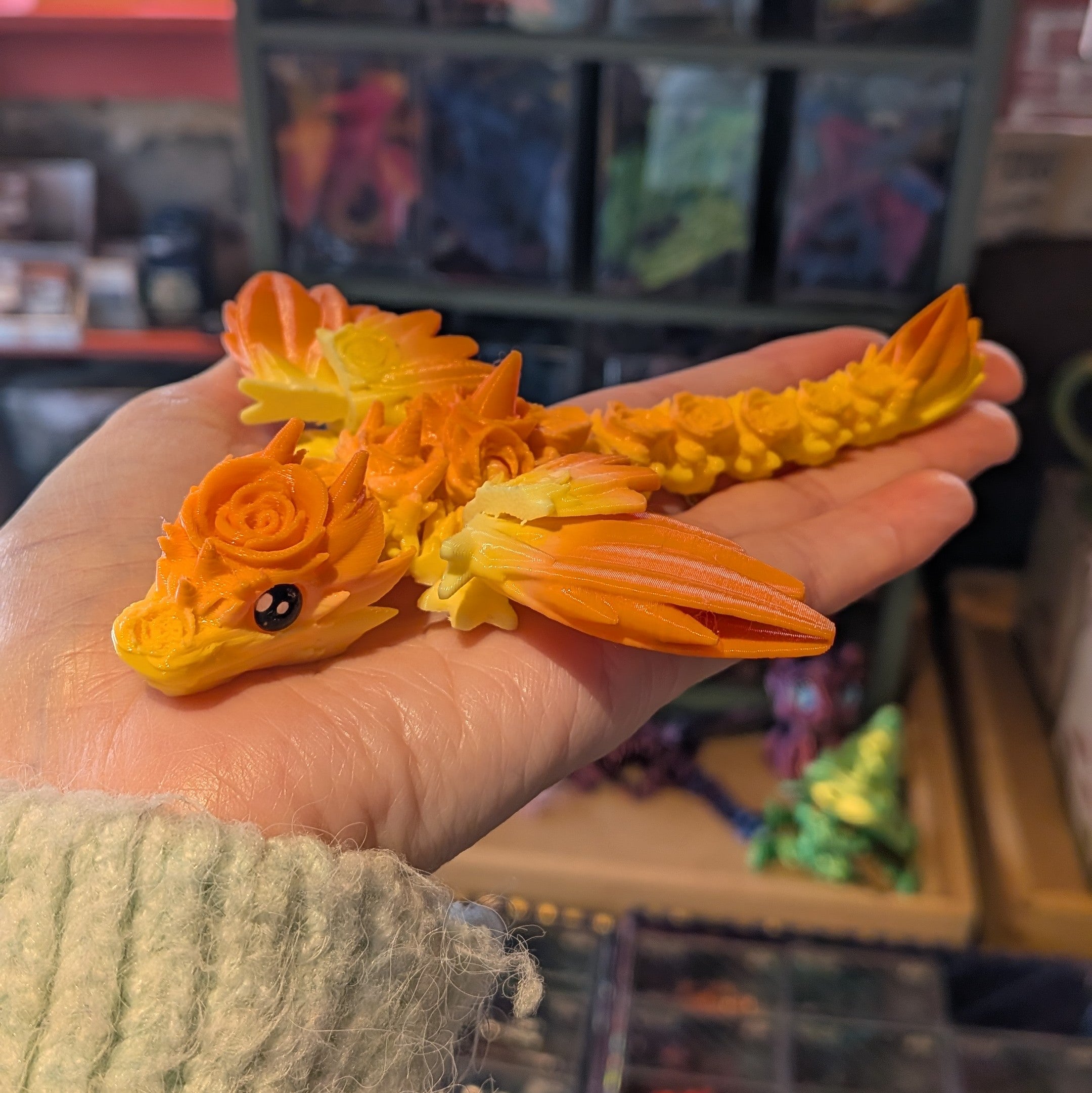 Dragon Fleurs 3D - 15cm
