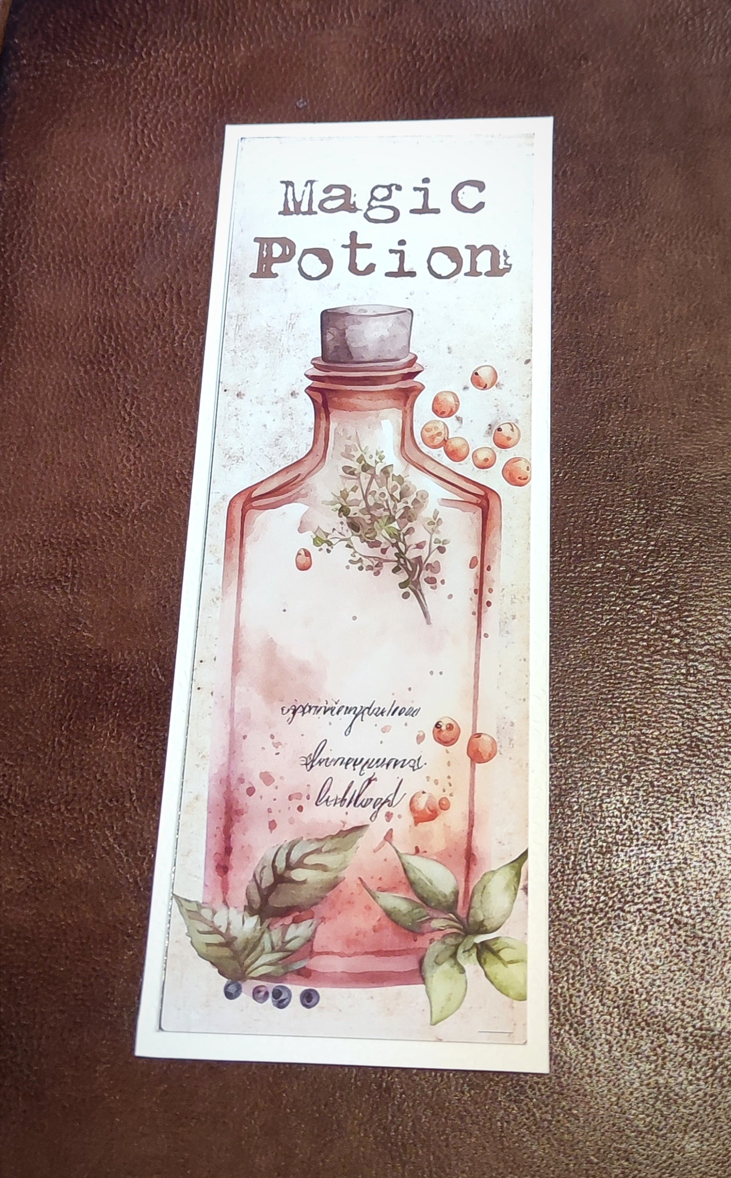 Marque page - Potion rouge - La Muchette