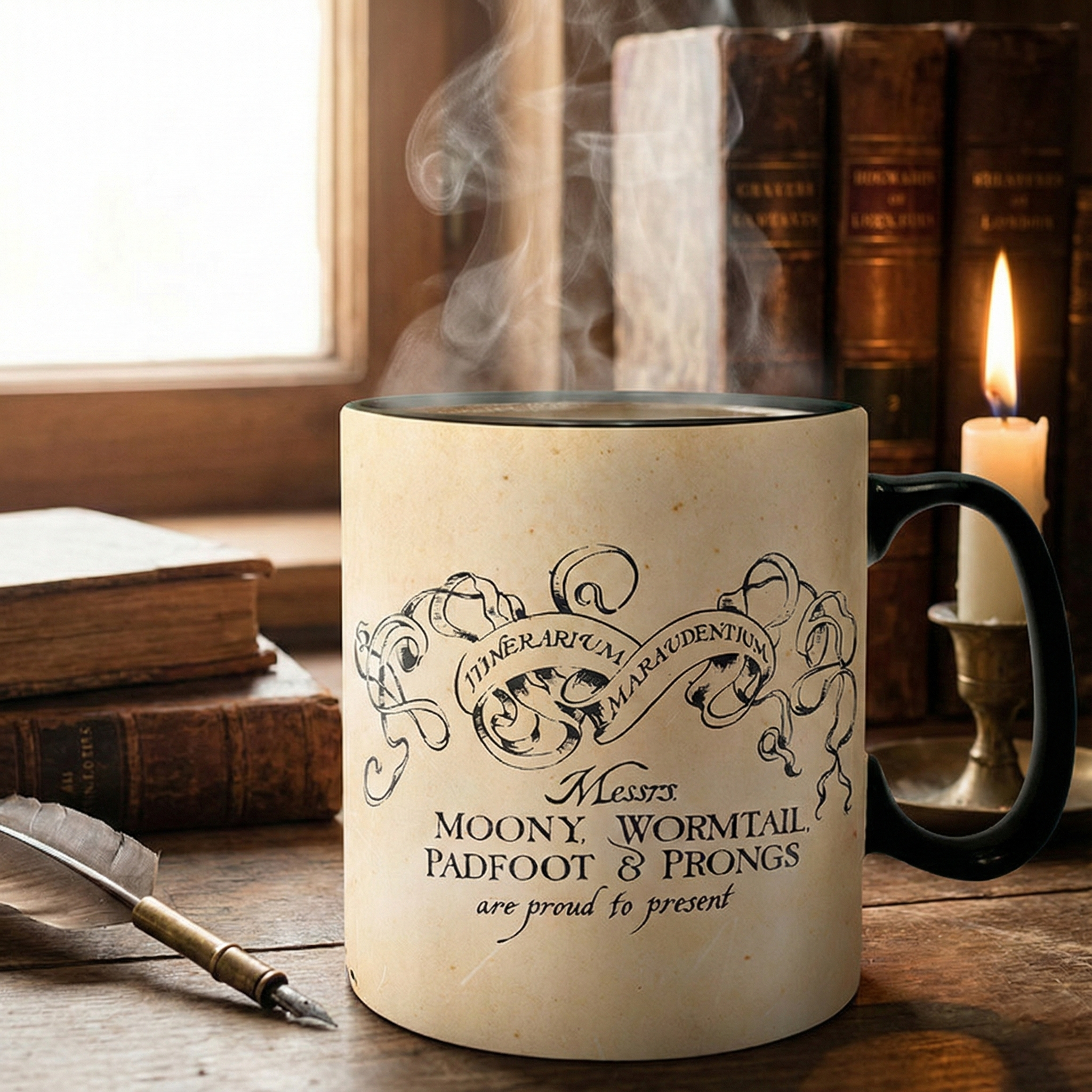 Mug Magique Carte du Maraudeur - Harry Potter - Tasse Thermo-réactive (460ml)
