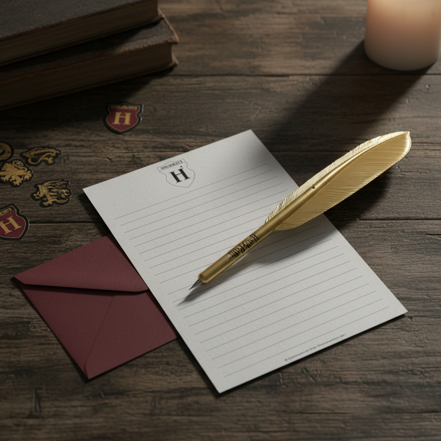 Set de papeterie Lettre de Poudlard