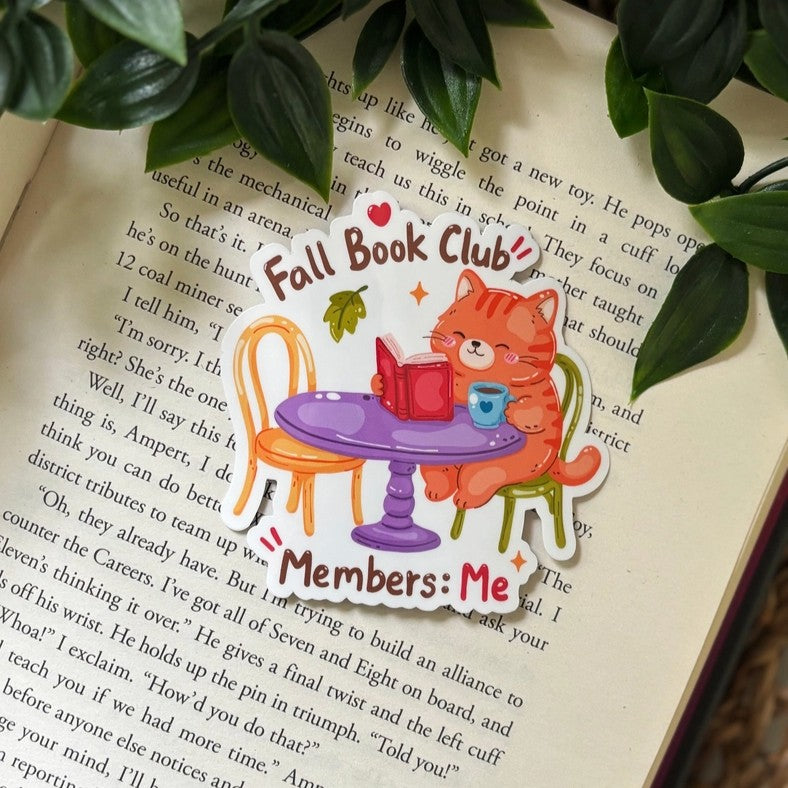 Sticker Club de lecture d'automne