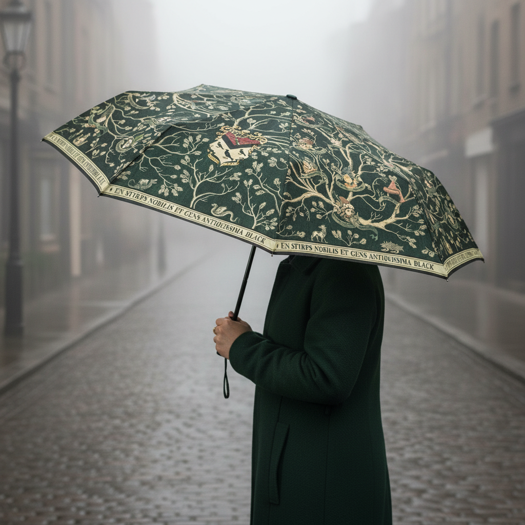 Parapluie Harry Potter - Tapisserie Famille Black - Design MinaLima