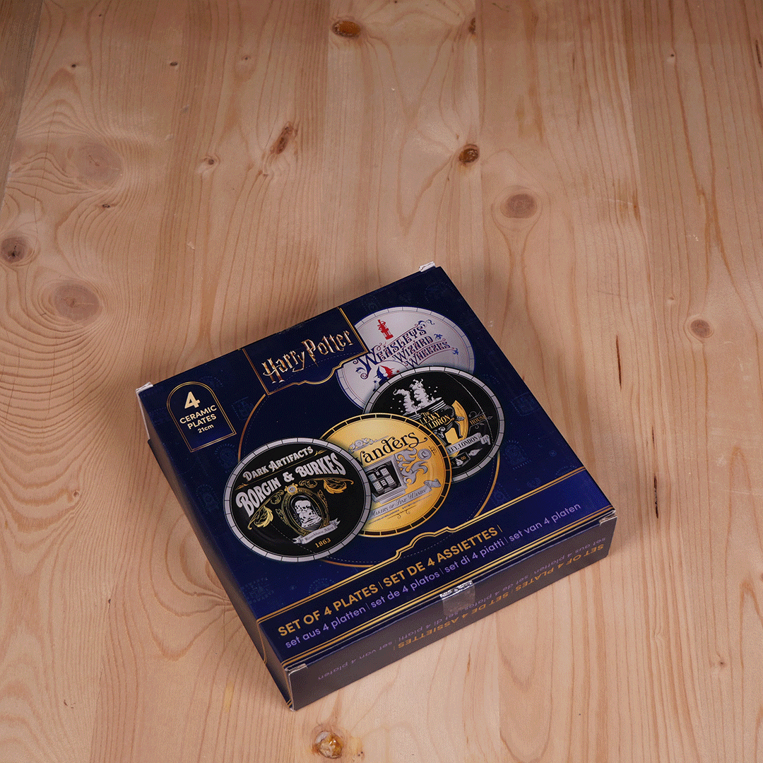 Lot de 4 assiettes Chemin de traverse - La Muchette