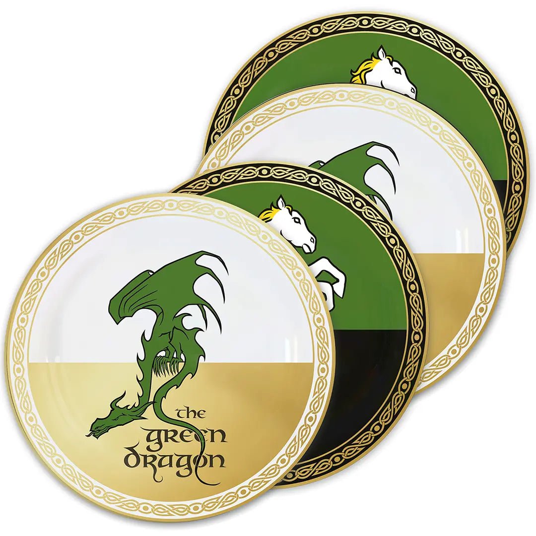 Lot de 4 assiettes Seigneur des Anneaux - Tavernes - La Muchette