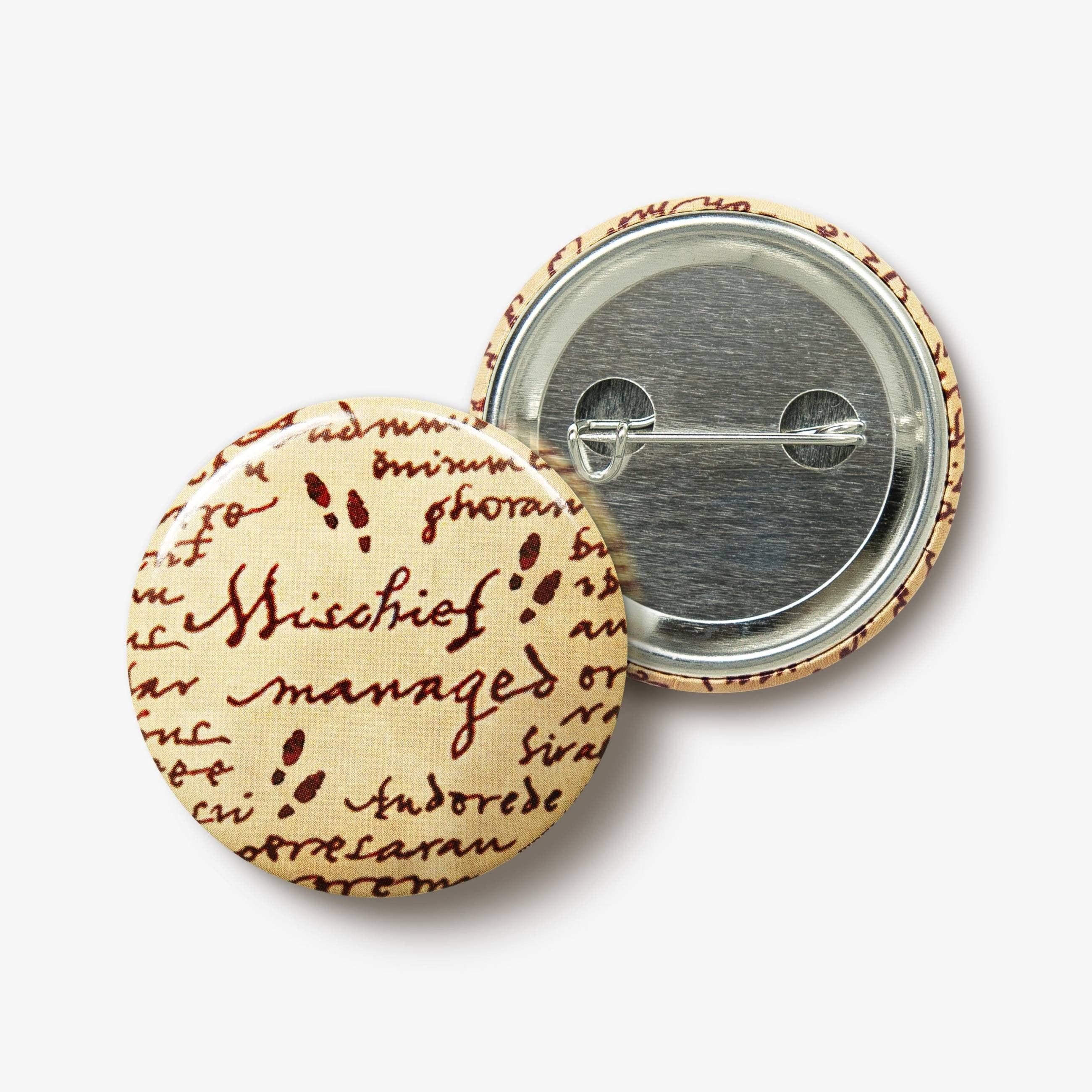 Badge Carte du Maraudeur Harry Potter - "Mischief Managed" - La Muchette