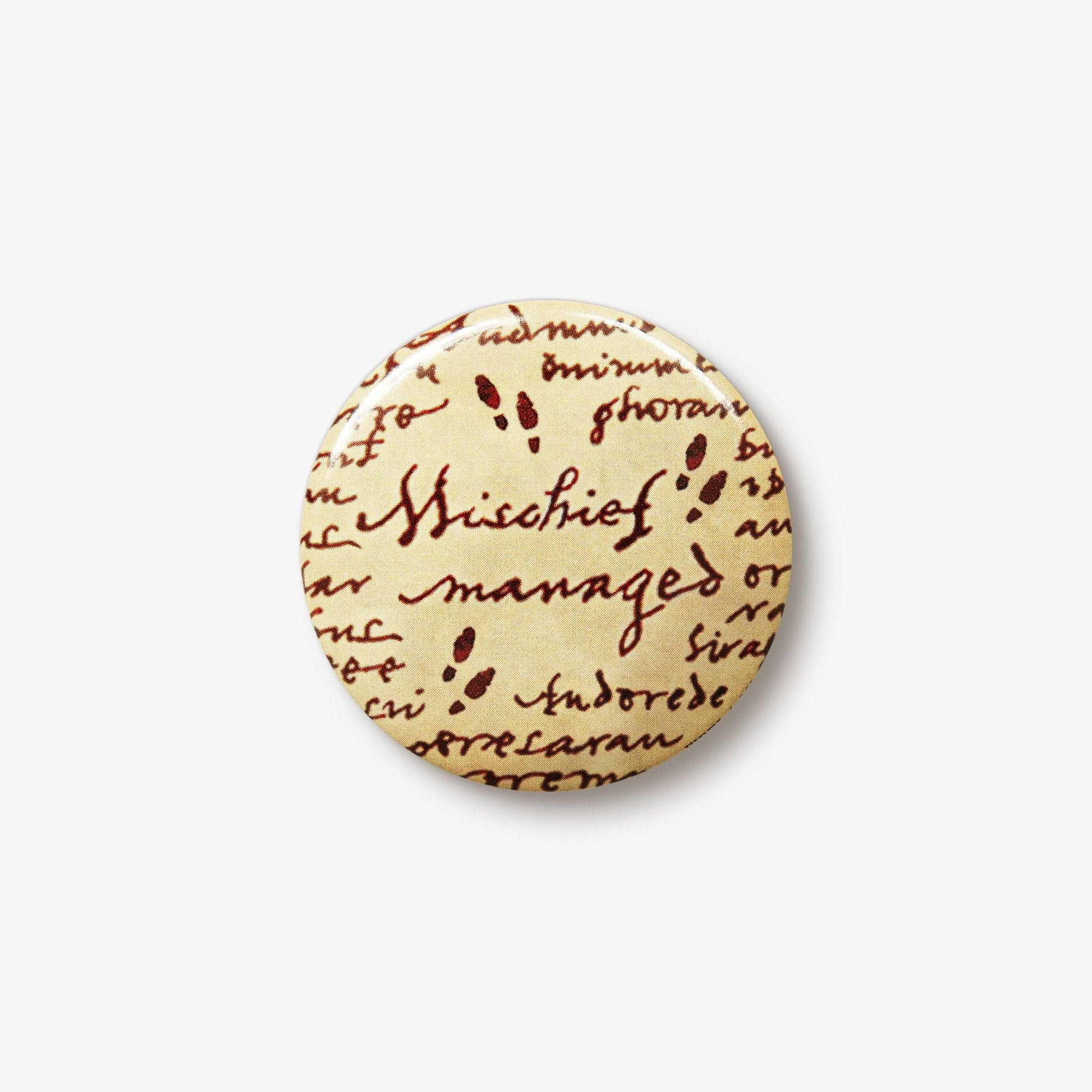 Badge Carte du Maraudeur Harry Potter - "Mischief Managed" - La Muchette