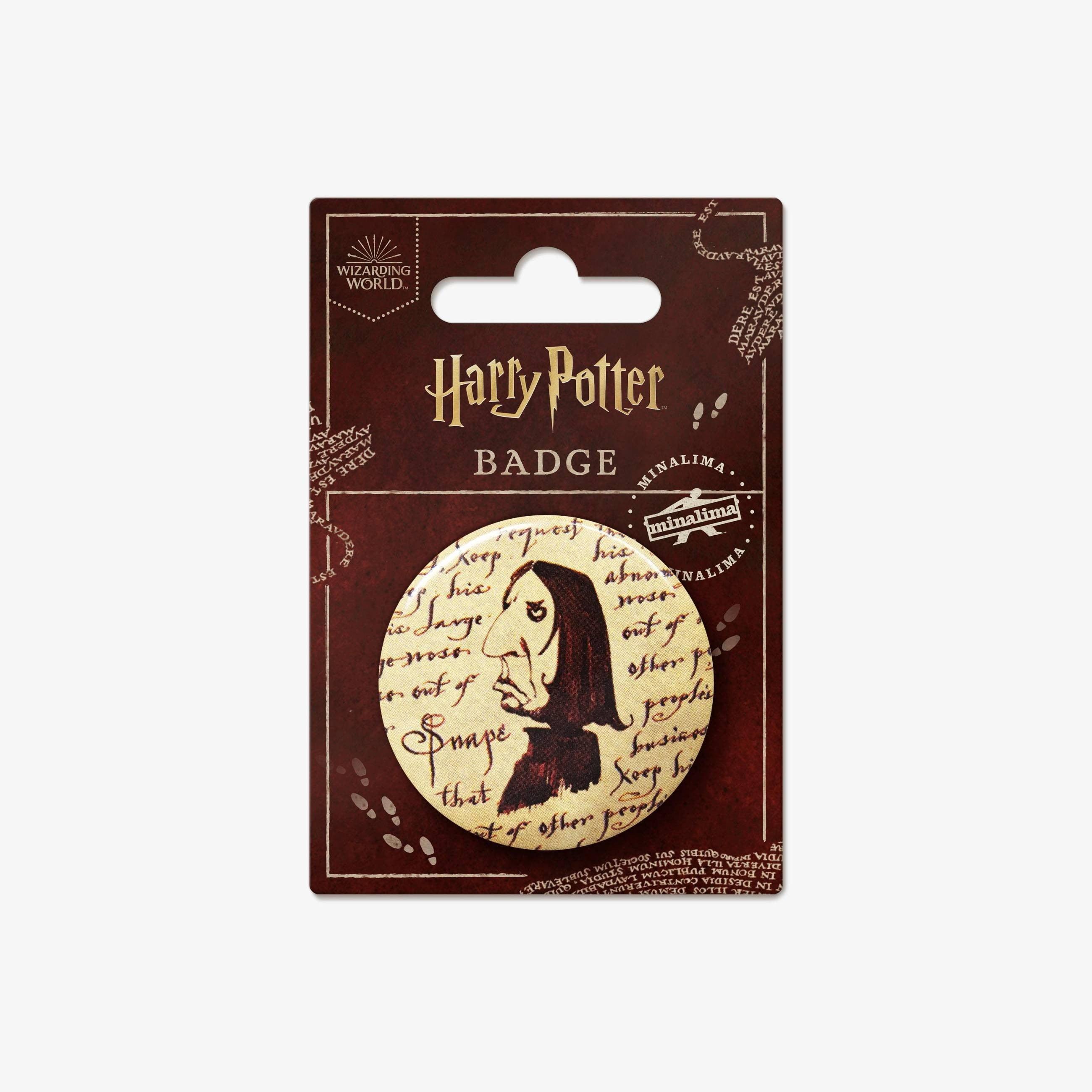 Badge Carte du Maraudeur Harry Potter - Severus Rogue - La Muchette