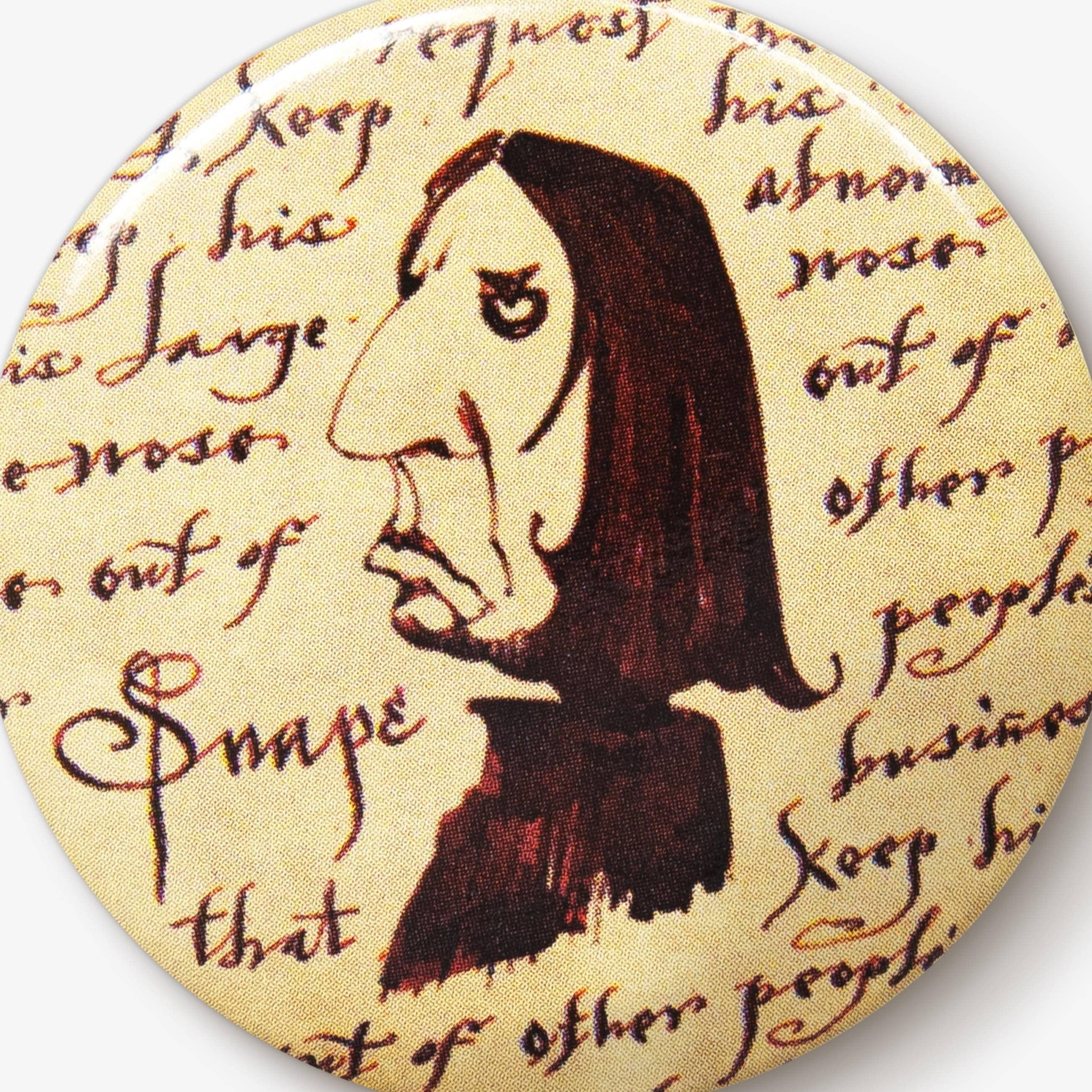 Badge Carte du Maraudeur Harry Potter - Severus Rogue - La Muchette
