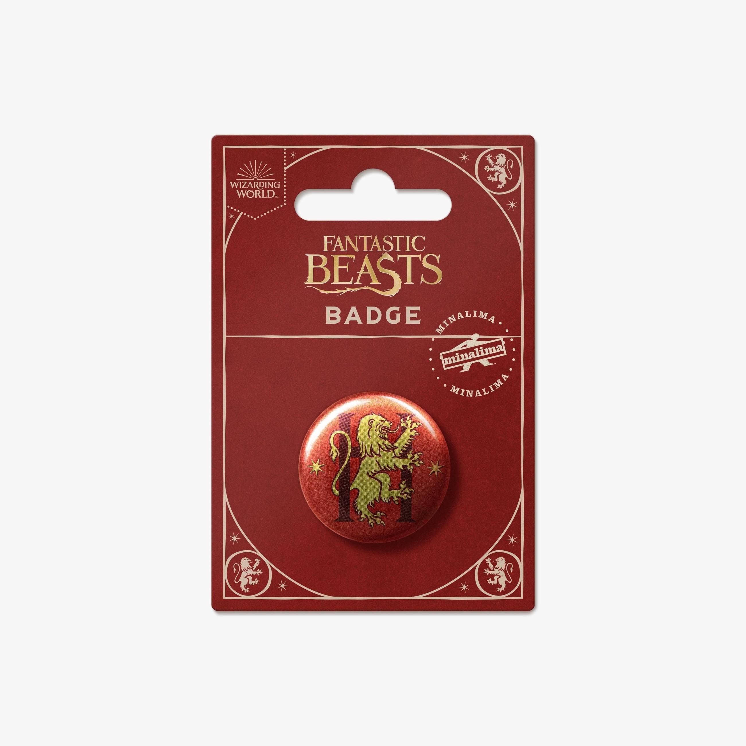 Badge Gryffondor MinaLima - Les Animaux Fantastiques - La Muchette