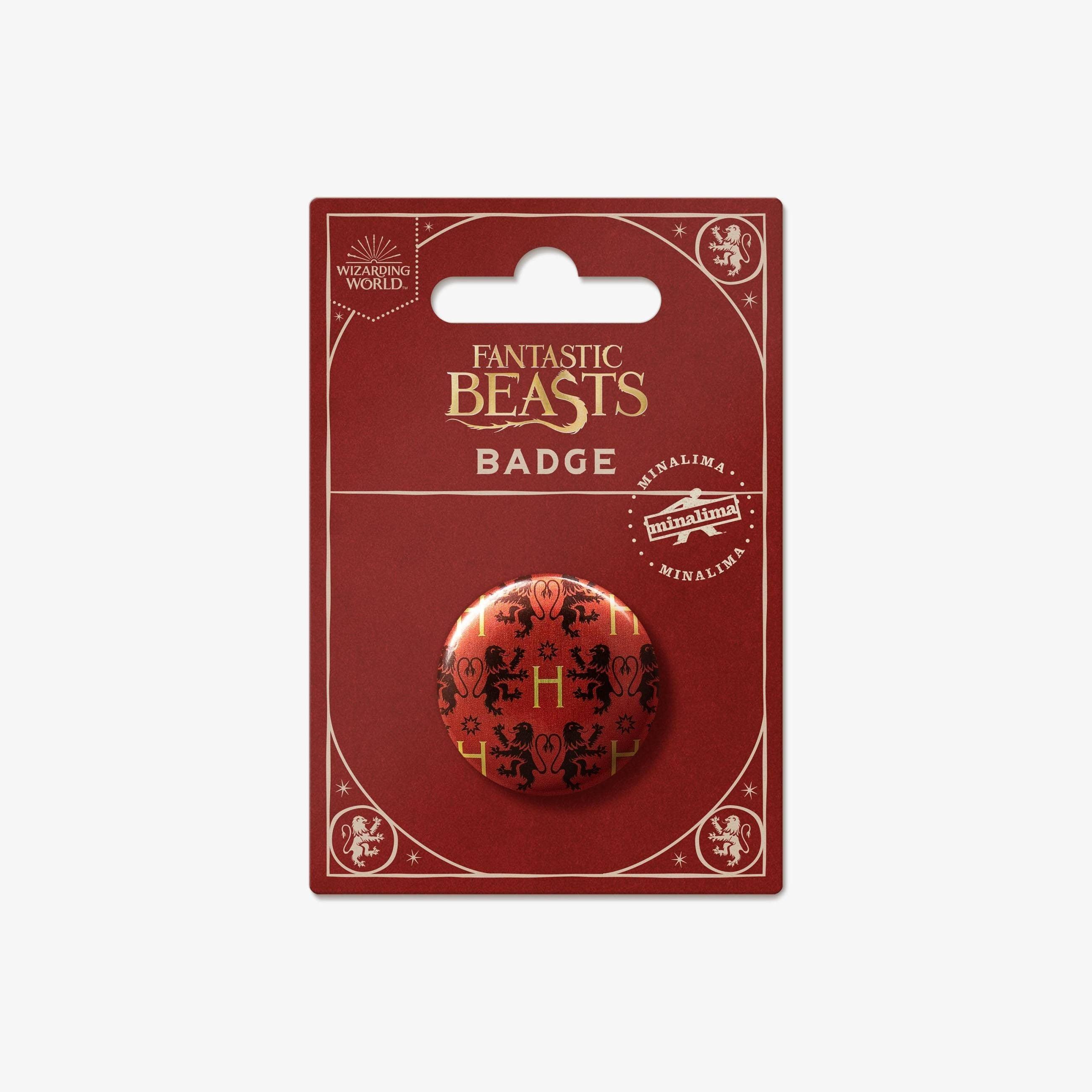 Badge motif Gryffondor - Les Animaux Fantastiques - La Muchette