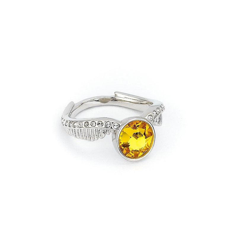 Bague Vif d'or avec cristaux de Swarovski - La Muchette