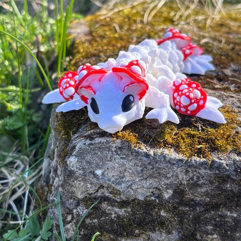 Bébé Dragon 3D Champignon Amanite