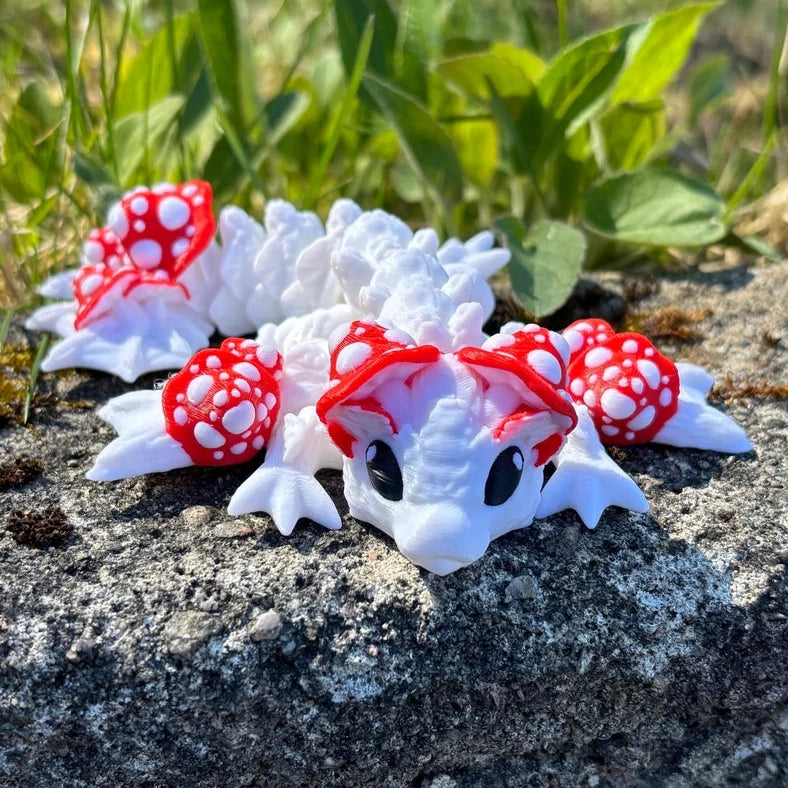 Bébé Dragon 3D Champignon Amanite