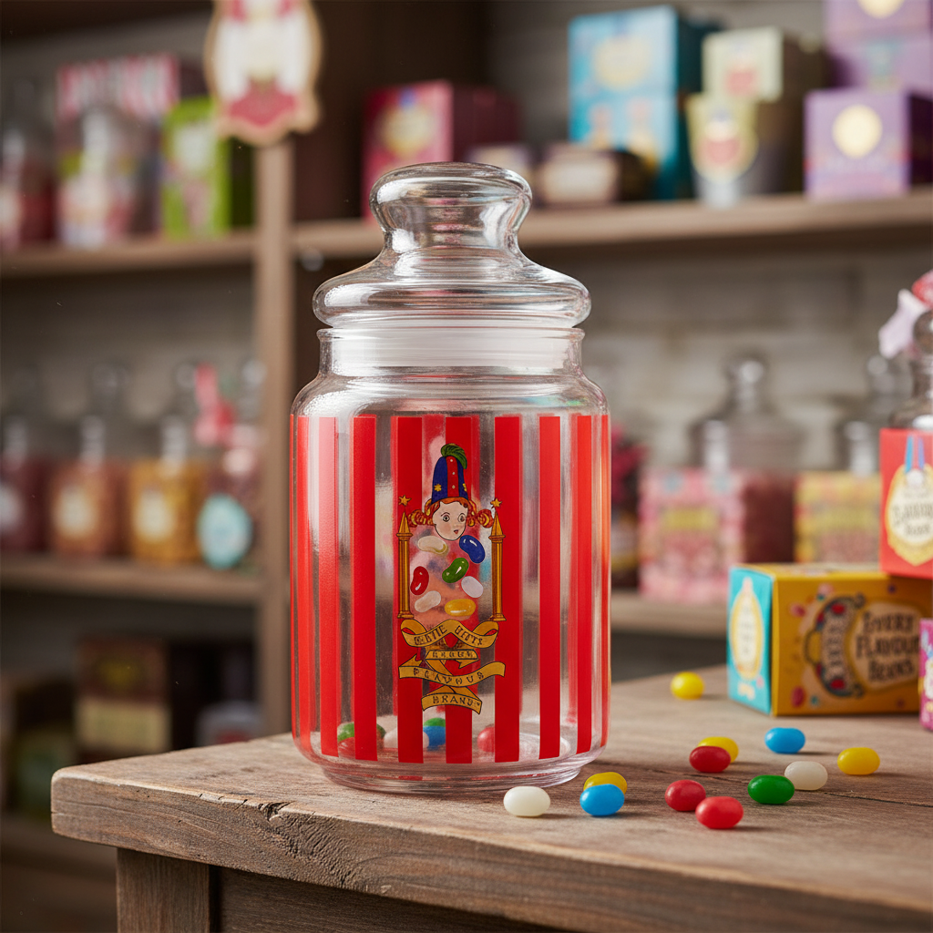 Bocal en Verre Bertie Crochue - Harry Potter - 750ml - Vue artistique et détaillée