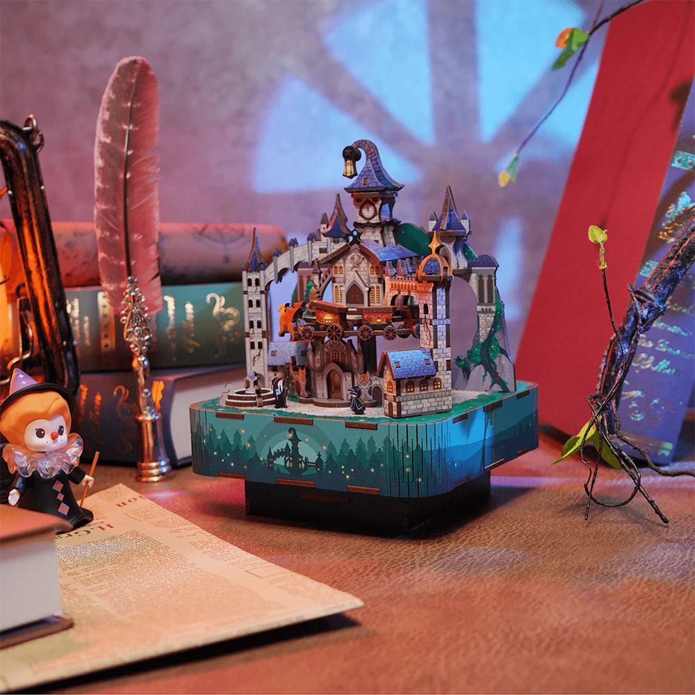 Booknook Boîte à musique - Château Magique - La Muchette