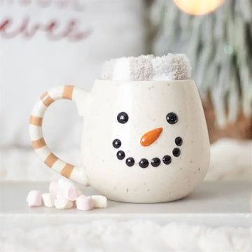 Ensemble De Mugs Et Chaussettes De Noël - Bonhomme de neige