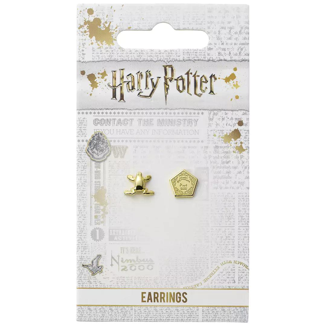 Boucles d'oreilles - Chocogrenouille et la boîte plaqué or - La Muchette