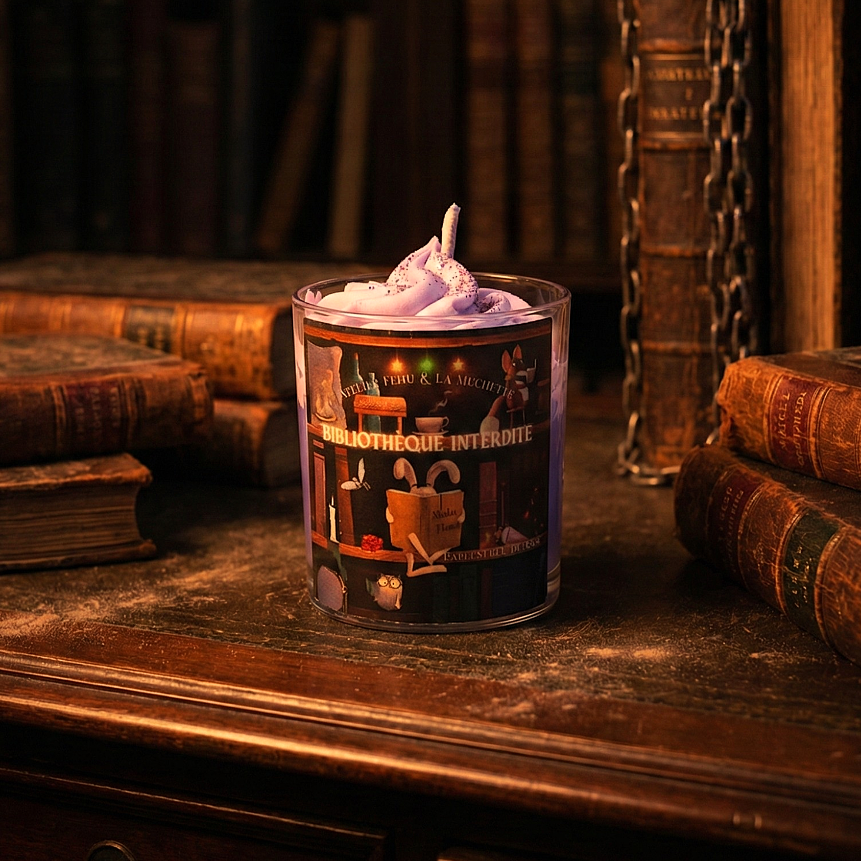 Bougie Bibliothèque Interdite