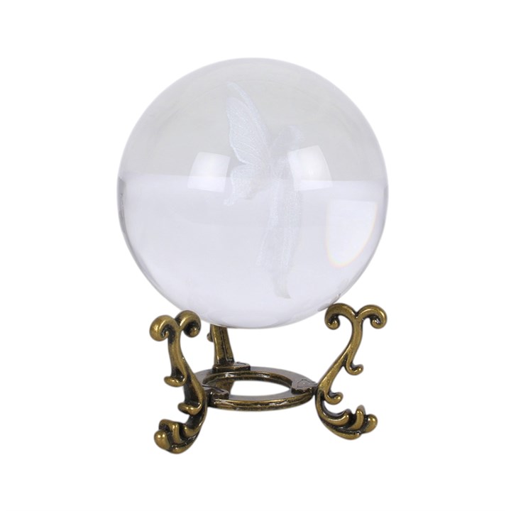 Boule de cristal Fée avec son socle - La Muchette